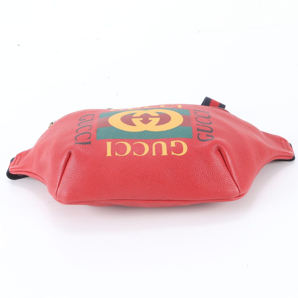 Gucci Leather 2-Way Belt Bag Crossbody Body Waist Pouch — view 7