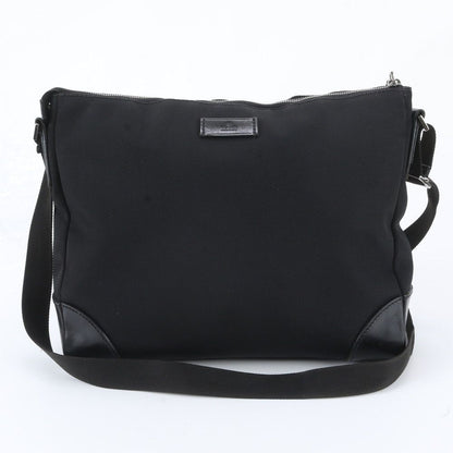 Gucci Leather Nylon Shoulder Bag Crossbody Messenger Business Black