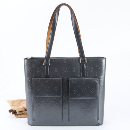 Louis Vuitton Monogram Mat Wilwood Blue Leather Tote