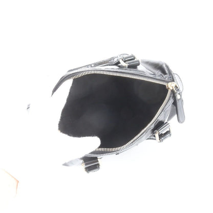 Gucci Mini Boston Leather Handbag Tote Black — view 7