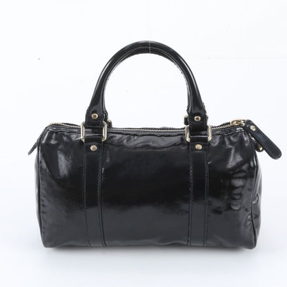Gucci Mini Boston Leather Handbag Tote Black — view 3