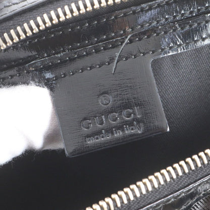 Gucci Mini Boston Leather Handbag Tote Black — view 8