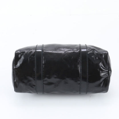 Gucci Mini Boston Leather Handbag Tote Black — view 6