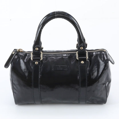 Gucci Mini Boston Leather Handbag Tote Black