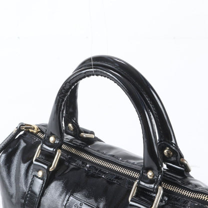 Gucci Mini Boston Leather Handbag Tote Black — view 2