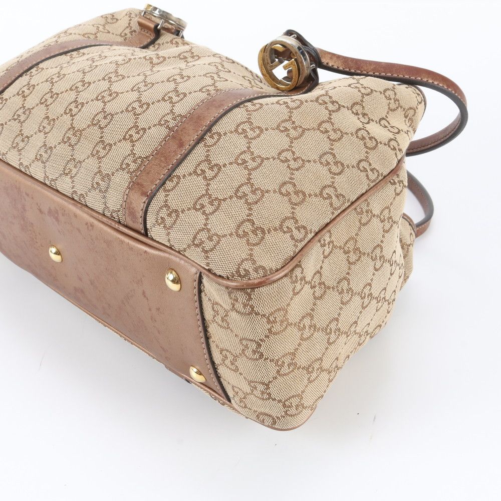 Gucci GG Canvas Twins Leather Tote — view 4