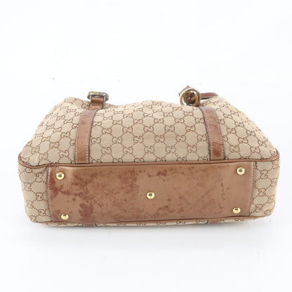 Gucci GG Canvas Twins Leather Tote — view 6