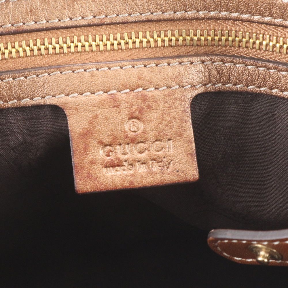 Gucci GG Canvas Twins Leather Tote — view 8