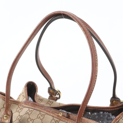 Gucci GG Canvas Twins Leather Tote — view 2