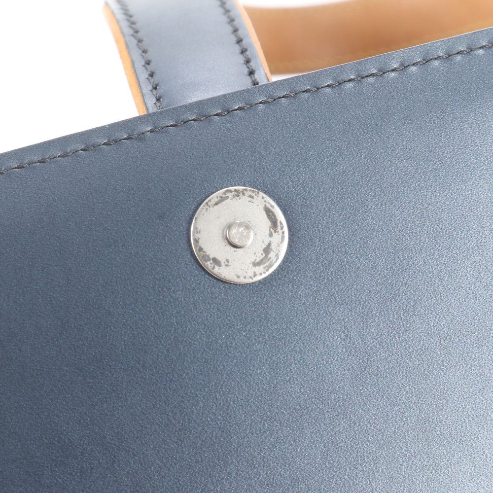 Louis Vuitton Monogram Mat Wilwood Blue Leather Tote — view 8