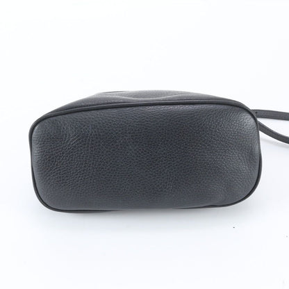 Gucci Interlocking G Leather 2-Way Shoulder Bag Crossbody Hand Black — view 7