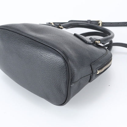 Gucci Interlocking G Leather 2-Way Shoulder Bag Crossbody Hand Black — view 5