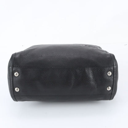 Gucci Soho Interlocking G Leather Tote Business Black — view 6