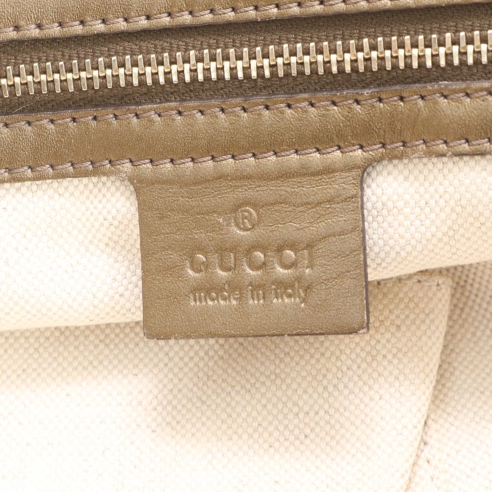 Gucci GG Canvas Heartbit Leather Tote Shoulder — view 8