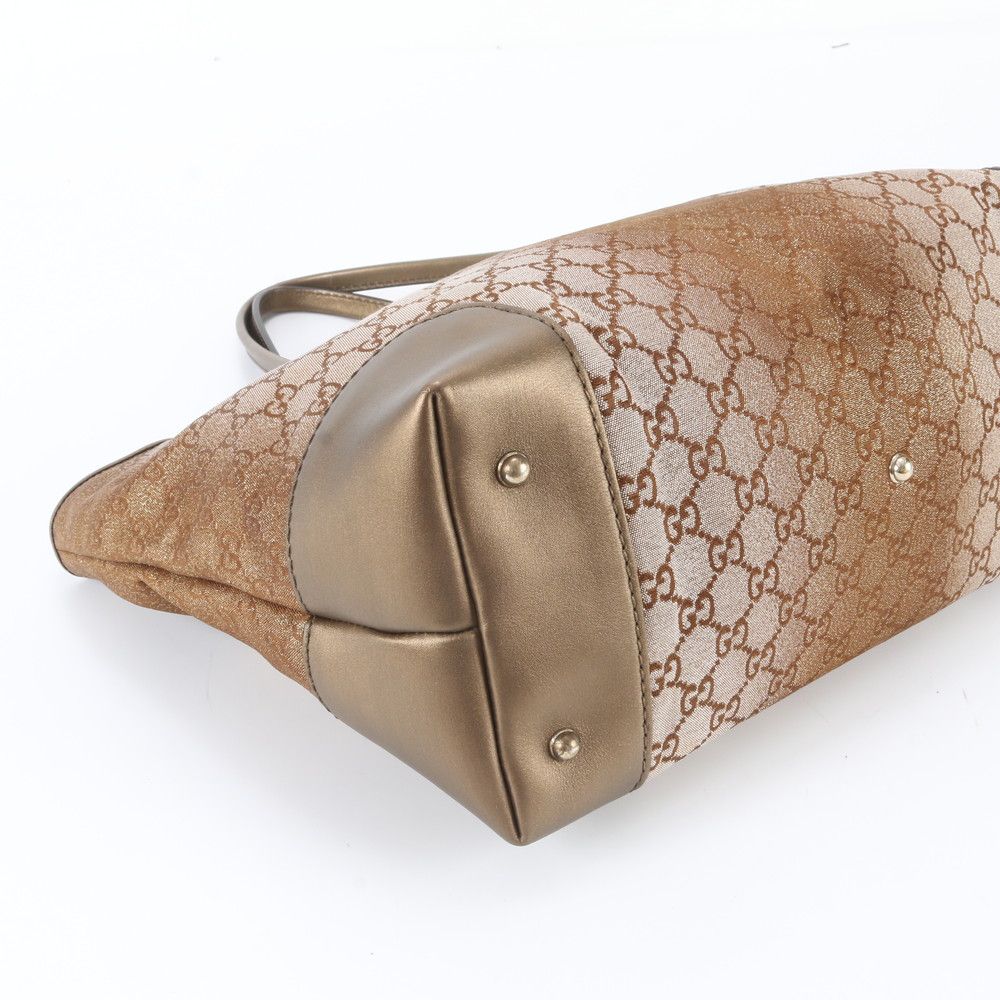 Gucci GG Canvas Heartbit Leather Tote Shoulder — view 5