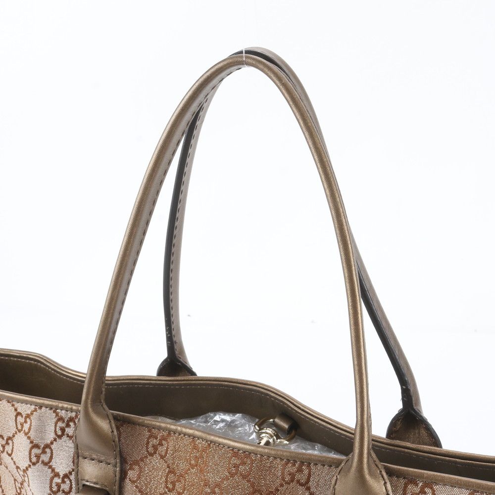 Gucci GG Canvas Heartbit Leather Tote Shoulder — view 2