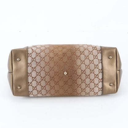 Gucci GG Canvas Heartbit Leather Tote Shoulder — view 6