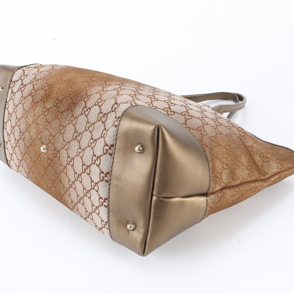 Gucci GG Canvas Heartbit Leather Tote Shoulder — view 4