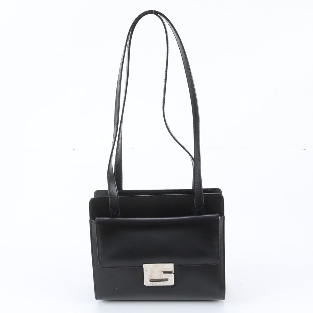 Gucci Leather Shoulder Bag Hand Black