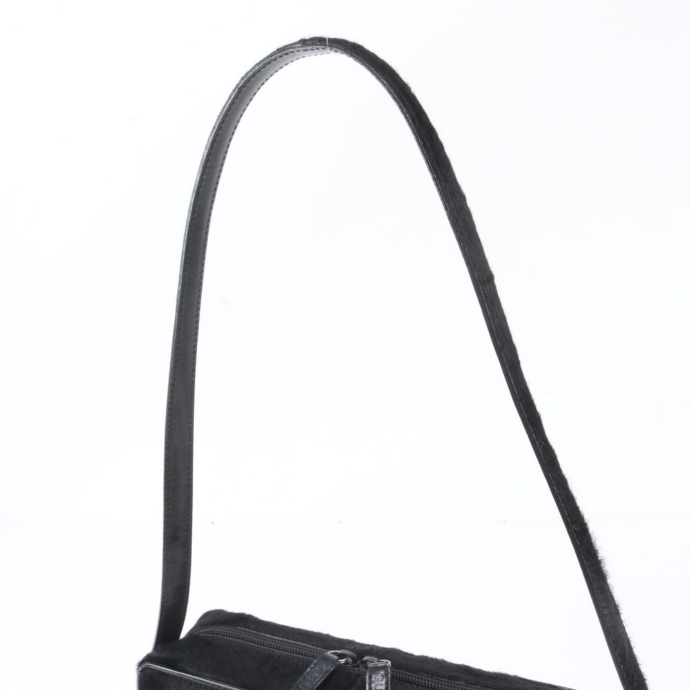 Gucci Calf Hair Leather Shoulder Bag Crossbody Hand Black — view 2