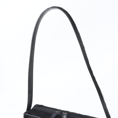 Gucci Calf Hair Leather Shoulder Bag Crossbody Hand Black — view 2