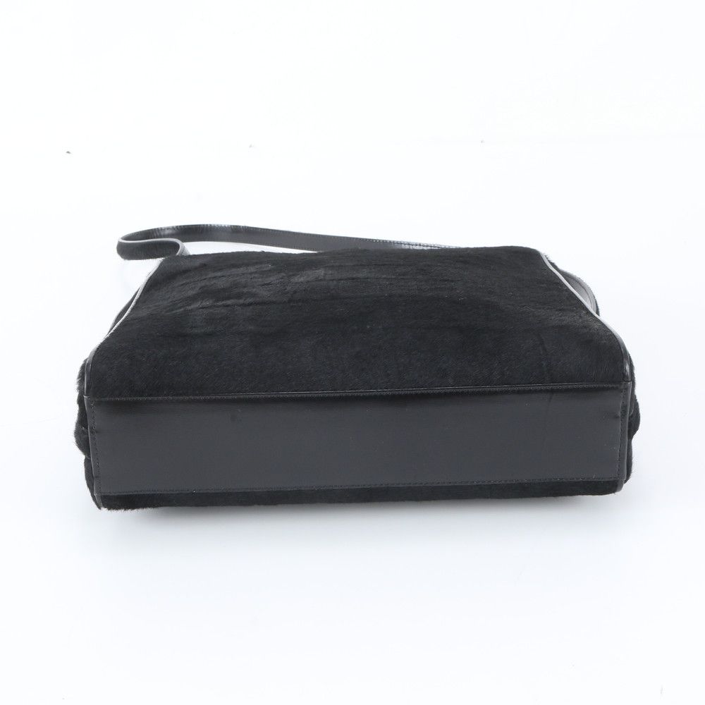 Gucci Calf Hair Leather Shoulder Bag Crossbody Hand Black — view 6