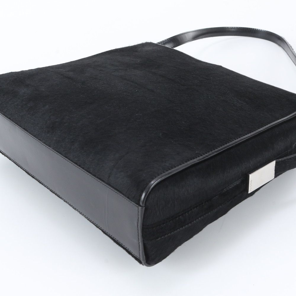 Gucci Calf Hair Leather Shoulder Bag Crossbody Hand Black — view 4
