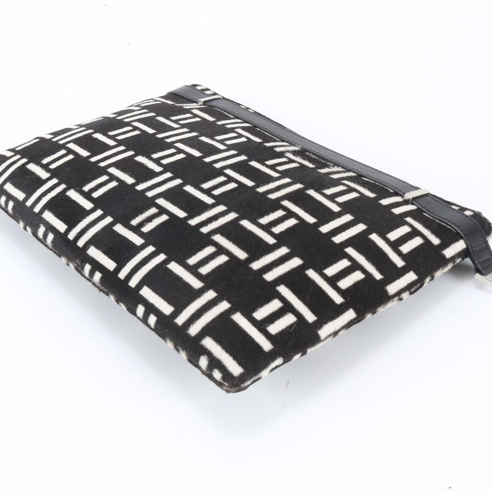 Balenciaga Calf Hair Leather Clutch Pouch Business — view 3