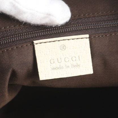 Gucci GG Canvas Abbey Leather Tote — view 8