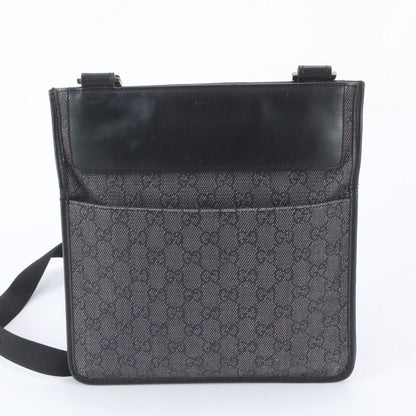 Gucci GG Canvas Leather Shoulder Bag Crossbody Messenger Business — view 3