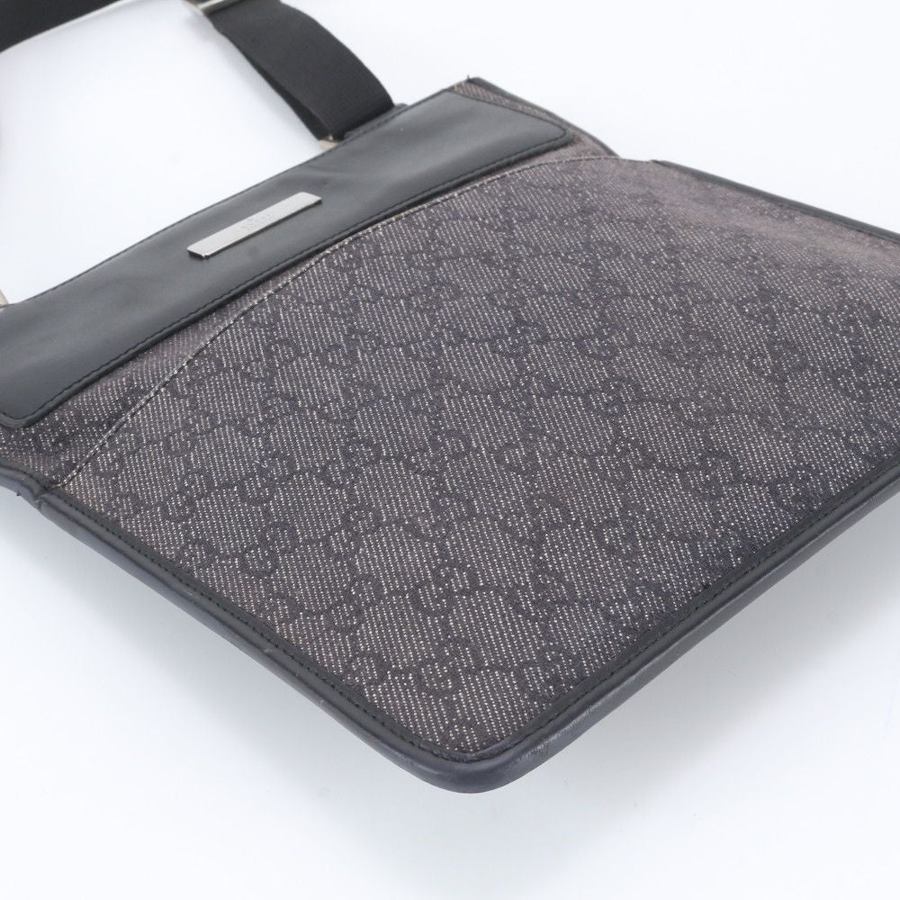 Gucci GG Canvas Leather Shoulder Bag Crossbody Messenger Business — view 5
