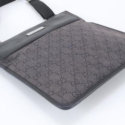Gucci GG Canvas Leather Shoulder Bag Crossbody Messenger Business — view 5