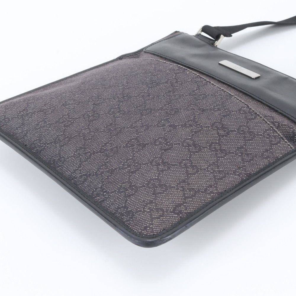 Gucci GG Canvas Leather Shoulder Bag Crossbody Messenger Business — view 4