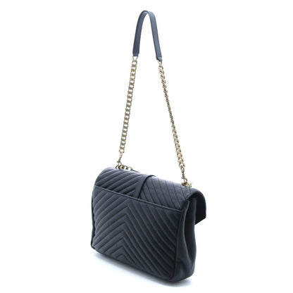 Saint Laurent Classic Monogram 2-Way Black Leather Shoulder Bag — view 2