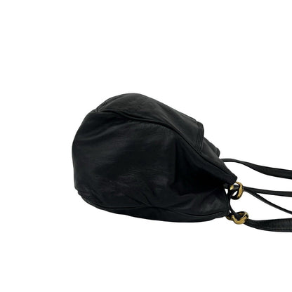 Loewe Vintage Anagram Logo Nappa Leather Shoulder Bag Tote Black — view 6