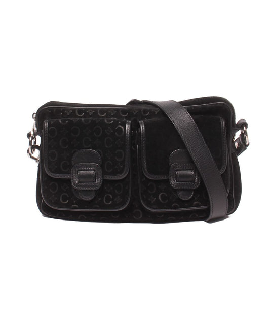 Celine Shoulder Bag Crossbody Suede C Macadam