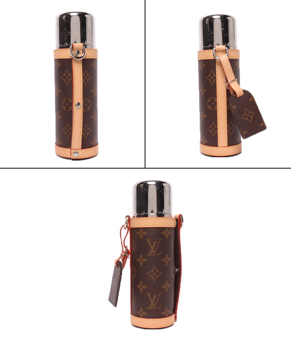 Louis Vuitton Water Bottle with Stainless Steel Holder Flask Monogram Shoulder — view 2