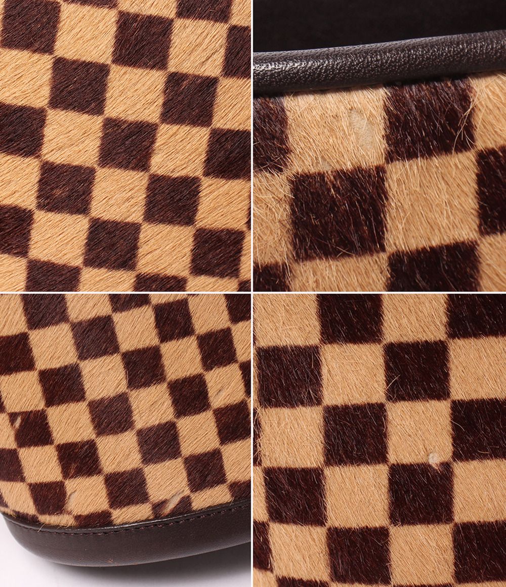 Louis Vuitton Handbag Calf Hair Impala Damier Sauvage — view 6