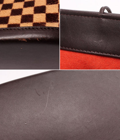 Louis Vuitton Handbag Calf Hair Impala Damier Sauvage — view 7