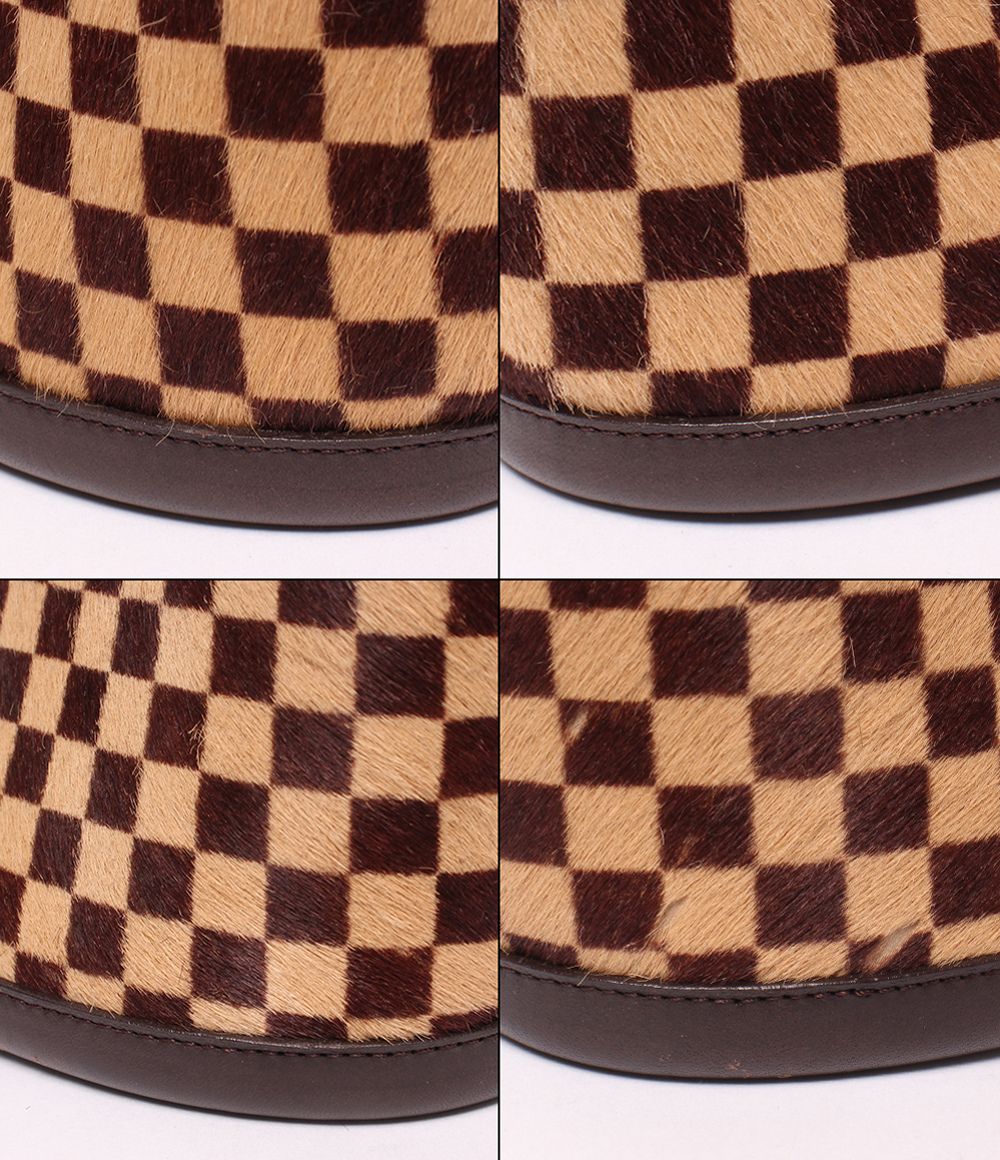 Louis Vuitton Handbag Calf Hair Impala Damier Sauvage — view 5