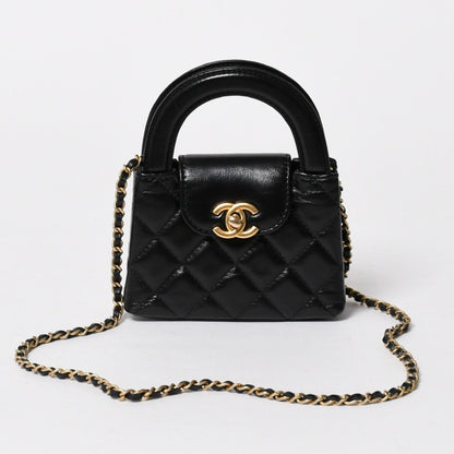 Chanel Mini Shopping Chain Shoulder Bag CC Logo Calfskin