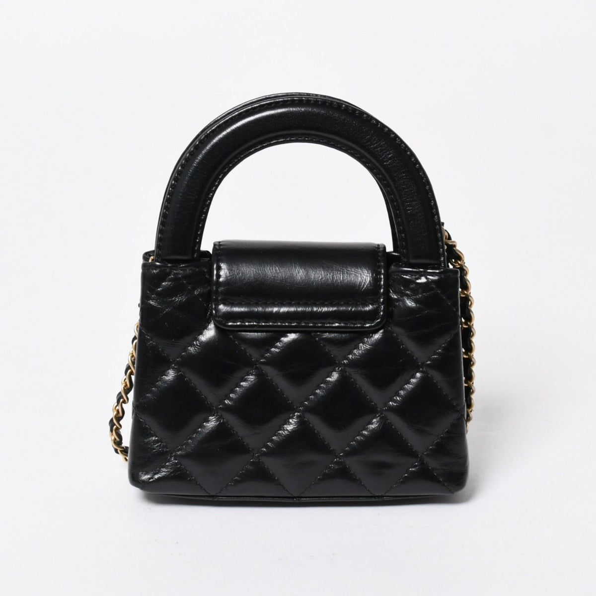 Chanel Mini Shopping Chain Shoulder Bag CC Logo Calfskin — view 2