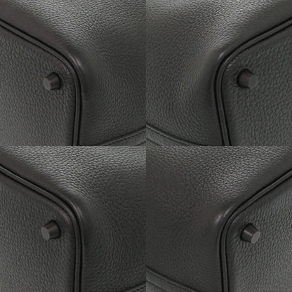 Hermes Picotin Lock PM Monochrome So Black Taurillon Clemence Handbag — view 8