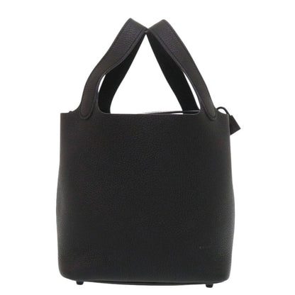 Hermes Picotin Lock PM Monochrome So Black Taurillon Clemence Handbag — view 4