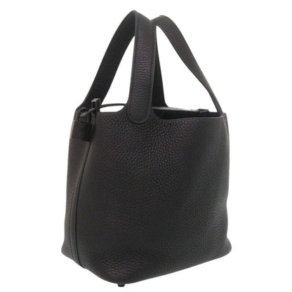 Hermes Picotin Lock PM Monochrome So Black Taurillon Clemence Handbag