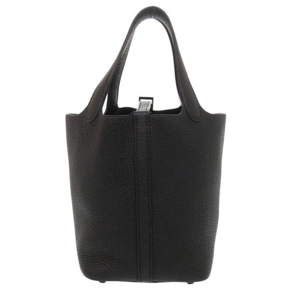 Hermes Picotin Lock PM Monochrome So Black Taurillon Clemence Handbag — view 4
