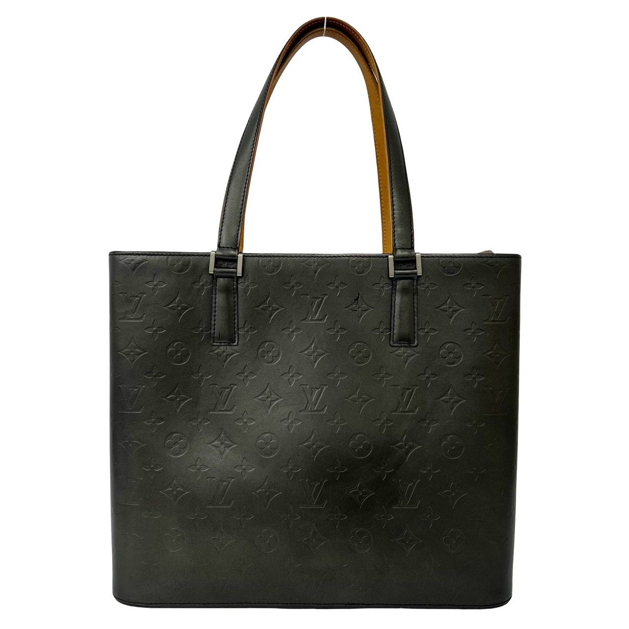 Louis Vuitton Wilwood Monogram Matte Leather Tote Black Noir — view 3
