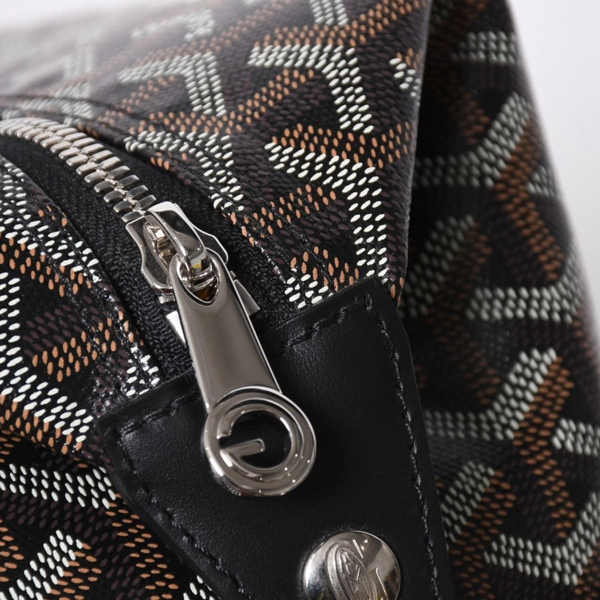 Goyard Bowling 25 Toiletry Clutch Leather Black — view 7