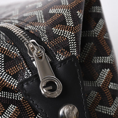 Goyard Bowling 25 Toiletry Clutch Leather Black — view 7