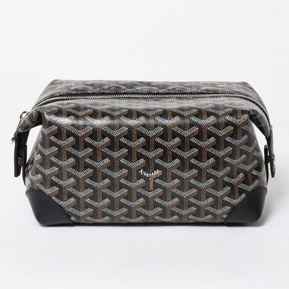 Goyard Bowling 25 Toiletry Clutch Leather Black
